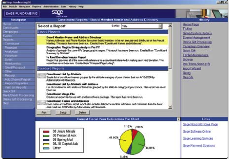screenshot of Fundraising 50